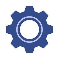 gear settings machine isolated icon vector