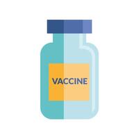 vaccine vial bottle isolated icon vector