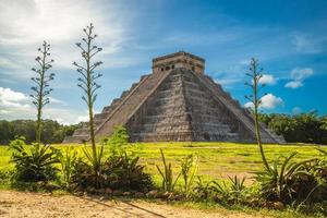 El Castillo, the Temple of Kukulcan at Chichen Itza in Mexico photo