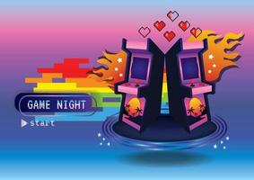 I love game Game zone game icon background vector