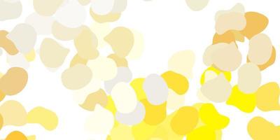 Light orange vector background with random forms.