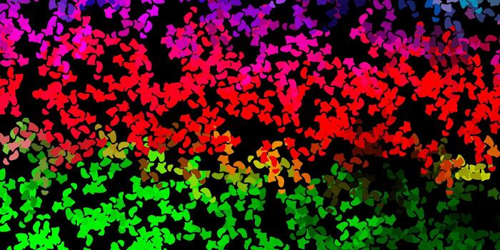Fondo de vector de color rosa oscuro, verde con formas aleatorias.