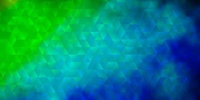 Light Blue, Green vector layout with lines, triangles.