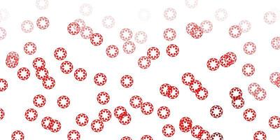 Light red vector template with circles.