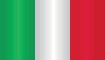 vector plano de símbolo de bandera de italia con color degradado