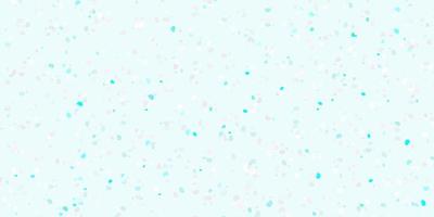 Light pink, blue vector background with random forms.