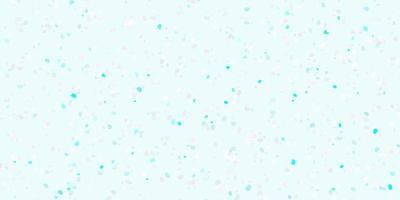 Light pink, blue vector background with random forms.