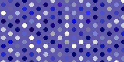 Light purple vector background with bubbles.