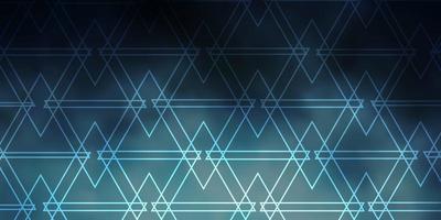 Dark BLUE vector background with polygonal style. Beautiful illustration with triangles in nature style. Template for wallpapers.
