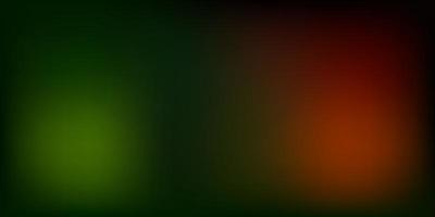 Dark Green, Red vector gradient blur background.