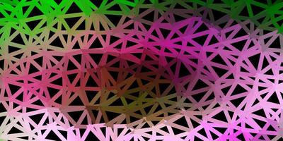 Light pink, green vector geometric polygonal layout.