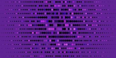 Dark Purple vector pattern with spheres. Abstract decorative design in gradient style with bubbles. Design for posters, banners.