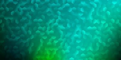 Light green vector pattern with hexagons.