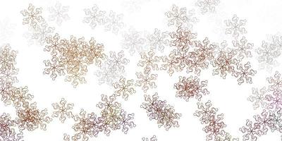 Light brown vector natural backdrop with flowers.