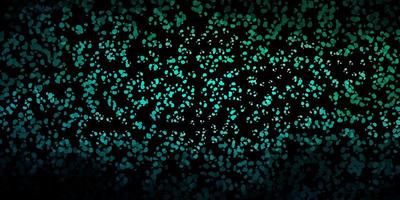 Dark green vector texture with memphis shapes.