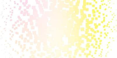 Light Pink, Yellow vector backdrop with rectangles. Modern design with rectangles in abstract style. Pattern for commercials, ads.