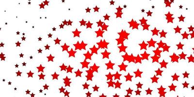 Dark Red vector pattern with abstract stars. Colorful illustration with abstract gradient stars. Pattern for new year ad, booklets.