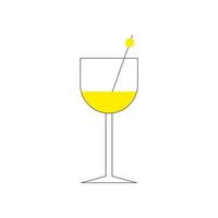 cocktail cup drink isolated icon vector