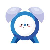 alarm clock ring kawaii character vector