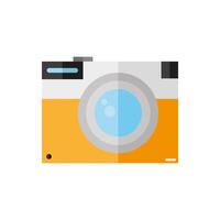 icono de estilo plano de dispositivo fotográfico de cámara vector