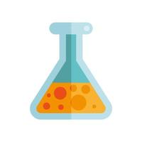 tube flask laboratory isolated icon vector