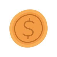 moneda, dinero, dólar, efectivo, icono vector