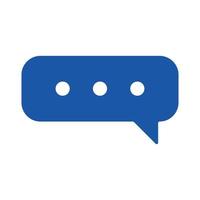 speech bubble message flat style icon vector