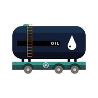 cistern tank in trailer of oil price icon vector