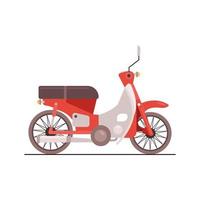 motorbike street old style vehicle isolated icon vector