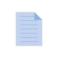 paper sheet document flat style icon vector