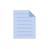 paper sheet document flat style icon vector