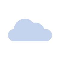 cloud weather flat style icon vector