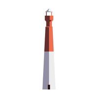 light house tower building icon vector