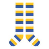 socks pair with colors stripes down symbol vector