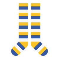 socks pair with colors stripes down symbol vector