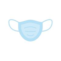 face mask accessory flat style vector