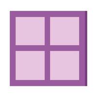 window house view isolated icon vector