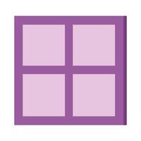 window house view isolated icon vector