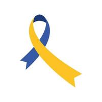 syndrome down ribbon campaign icon vector
