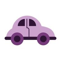 little bocho car isolated icon vector