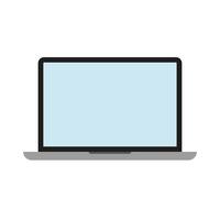 laptop computer portable device icon vector