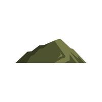 big mountain green nature icon vector