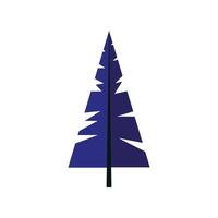 pine tree forest isolated icon vector