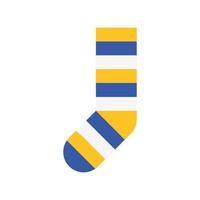 calcetín con colores rayas abajo símbolo vector