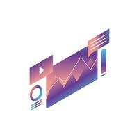 templates web isometric style icon vector