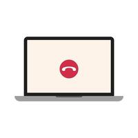 laptop computer portable device icon vector