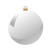 merry christmas ball decoration icon vector
