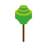 tree park Isometric style icon vector