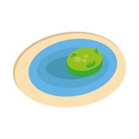 pool park Isometric style icon vector