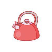 tea pot line and fill style icon vector design